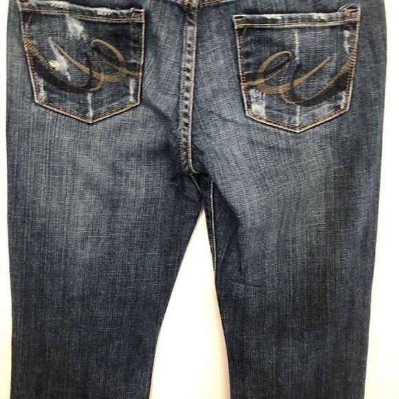 Awesome Express Distressed Eva Boot Leg Jeans size 2! - Picture 10 of 16